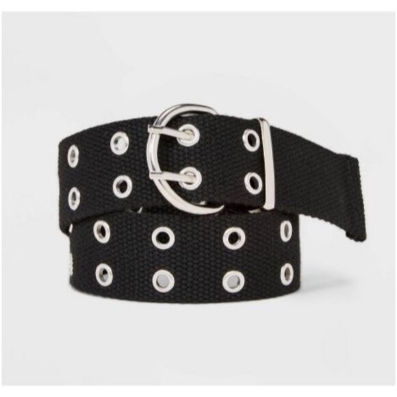 Art Class Girls' Grommet Belt Black Small - Picture 1 of 4